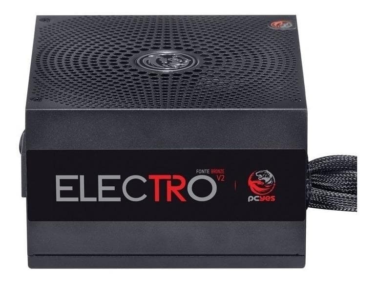 FONTE GAMER ELECTRO V2 500W 80 PLUS WHITE 100V/240V